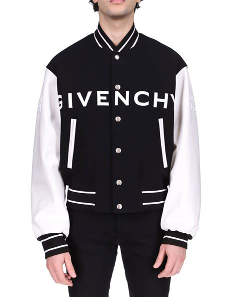 givenchy varsity jacket mens|givenchy men's high school jackets.